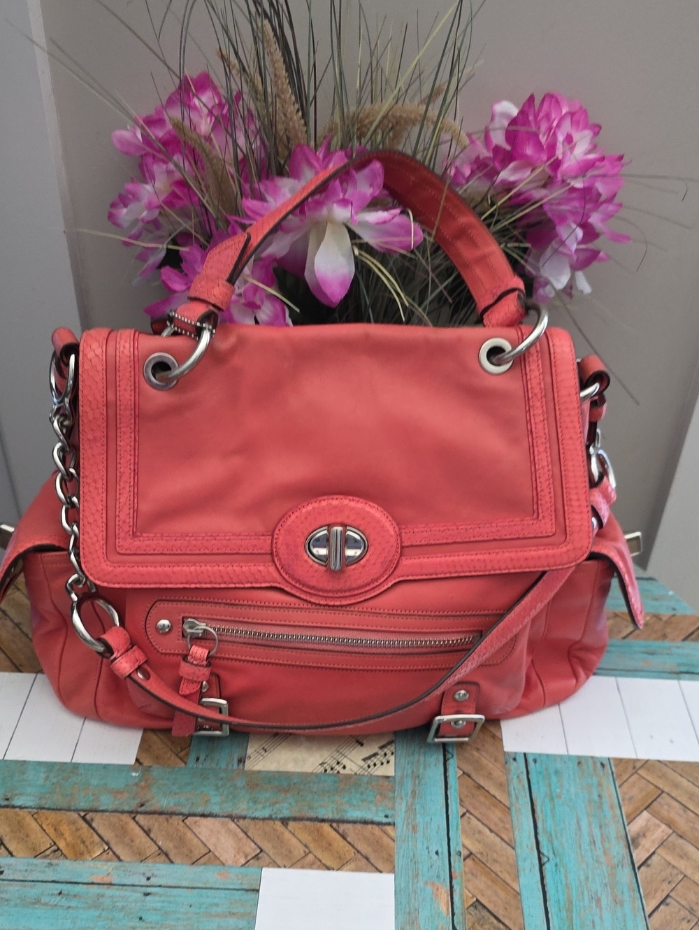 Coach Melon Sydney Satchel Excellent Preloved Condition Y2K Vintage